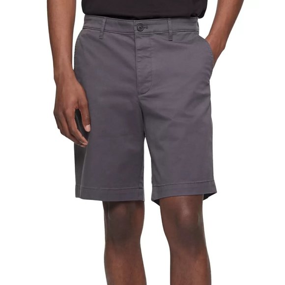 Calvin Klein Men's Chino Shorts Dark Gray Size 40W MSRP $70 - Picture 1 of 1